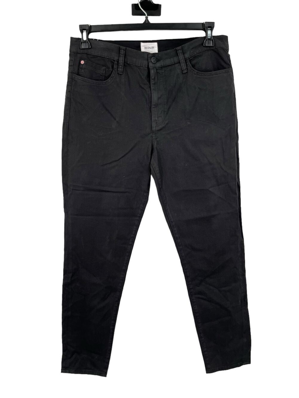 Hudson Jeans Blair High rise super skinny ankle coated black size 29